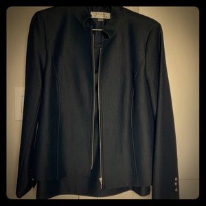 Dark blue skirt suit